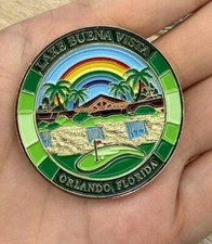 WALT DISNEY WORLD SECURITY SHADES OF GREEN 1.75 CHALLENGE COIN