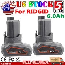 For RIDGID R82059 L1240 AC82048 R82048 12V 6000mAh High Capacity Lithium Battery
