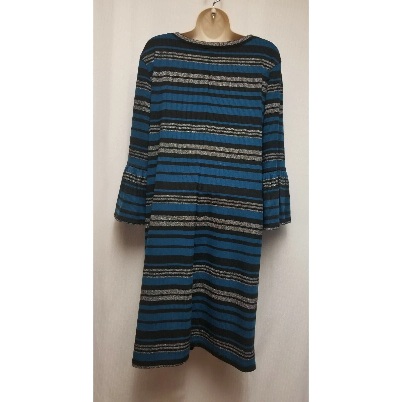 VETEMENTS Abito multicolore da donna Ronni Nicole a maniche lunghe taglia XL