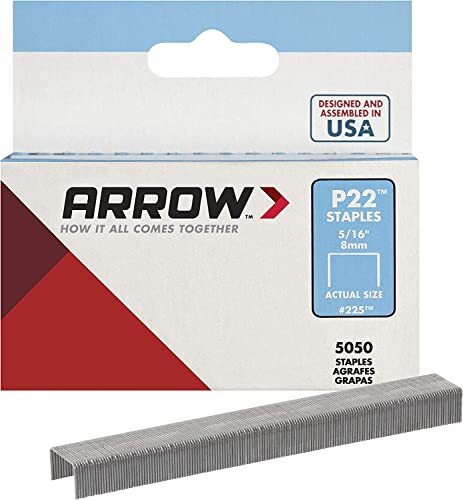 Arrow 225 Scatola da 5050 graffe p22, 8 mm, Argento (j8a)