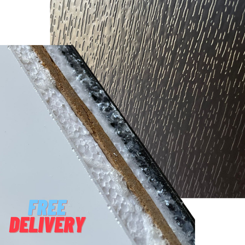 Door & Conservatory Replacement Panel White / Anthracite Grey PVC 28mm