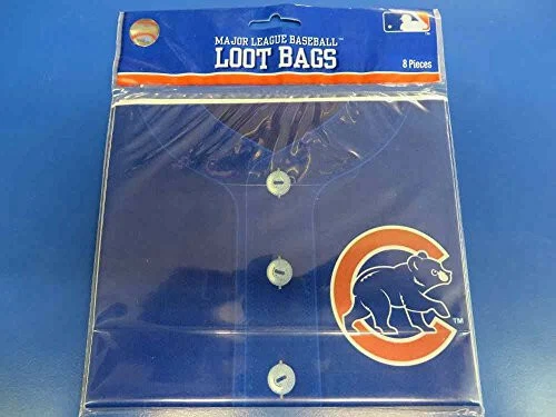Amscan 379350 Chicago Cubs Major League Colección de Béisbol Bolsas de Botín, Favorito de Fiesta Foto 2 de 3