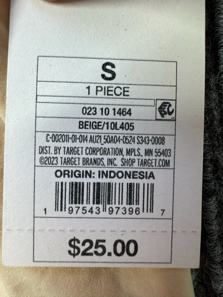 Body Auden Pequeño Beige Tanga de Una Pieza Aspecto Natural Adelgazante Comodidad Nuevo Foto 3 de 4