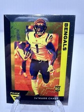 2021 Panini Chronicles Flux JA'MARR CHASE Rookie Prizm Silver RC SP BENGALS!