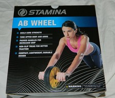 New Stamina Brand Dual Wheel Exercise AB Wheel with Packaging