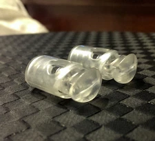 4 CLEAR Lacelocks Shoelace Shoe Buckle Cord Lace Locks Stopper Running Triathlon