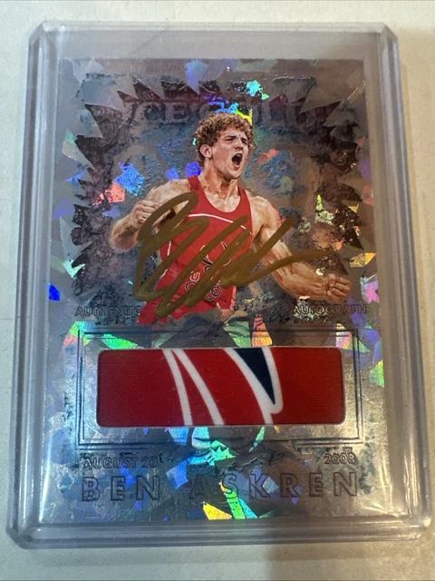 Ben Askren Patch On Card Auto /26 RAF Wrestling Trading Card