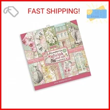 Stamperia Intl Paper PAD 12X12 10PK Orchid/CAT, 30.5 x 30.5, Various