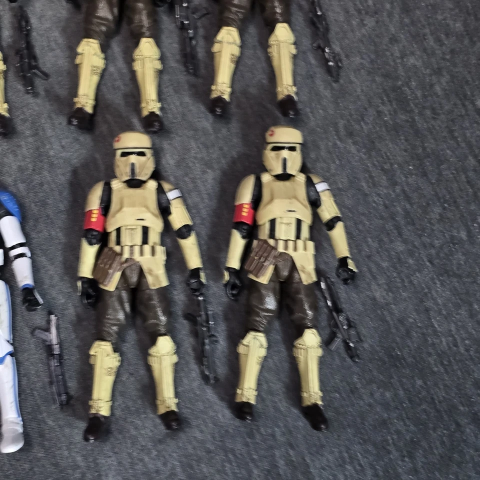 Star Wars the Black Series Lot Of 9 Shoretrooper X7 501st X1 Hovertank Driver X1 - Image 3 of 4