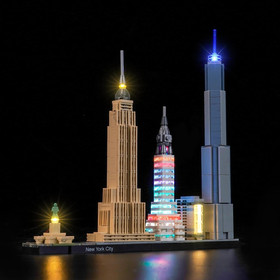 LED Lighting Compatible with Lego Architecture New York City Skyline 21028，Light