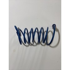 Heavy-Duty Security Cable Vinyl Coated Braided Steel 6ft Blue Coiled EUC No Lock