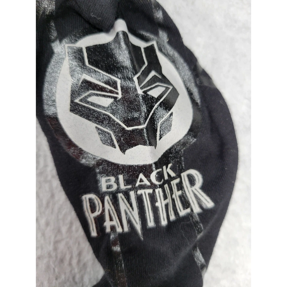 Kids Black Panther Marvel Costume Jumpsuit Hooded Size 4T Cosplay Outfit - Image 3 of 4