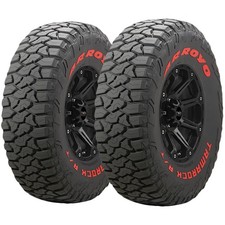 (QTY 2) 35x12.50R17LT Arroyo Tamarock R/T 121Q LRF Red letter Tires