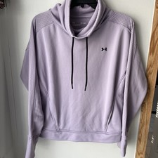 UNDER ARMOUR Women's Pullover Long Sleeve Cowl Neck Sweatshirt Lavender S