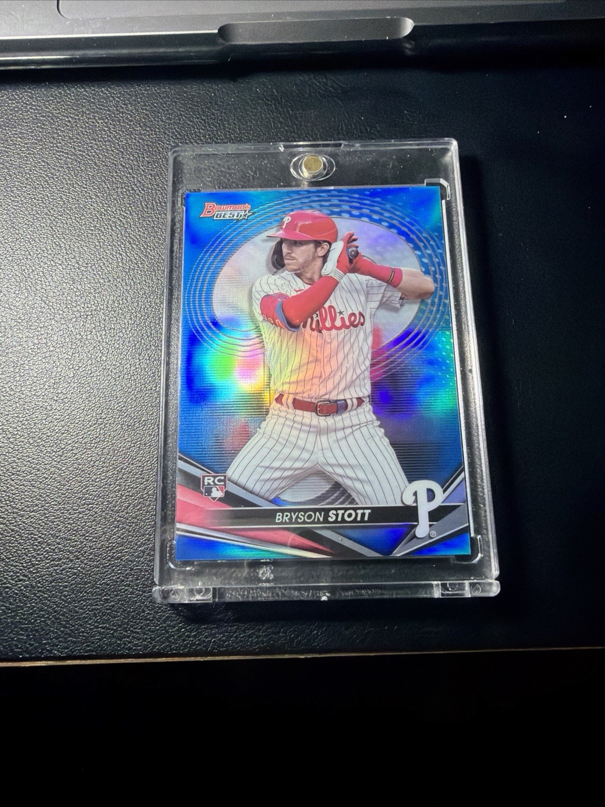 Bryson Stott 2022 Bowman's Best Blue Refractor /150 Rookie RC #2 Phillies 