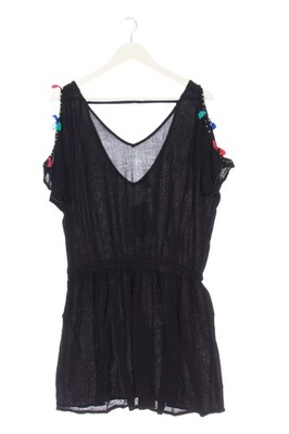 CALZEDONIA COBEY Kurzarmkleid Damen Kleid Gr. DE 40 schwarz Casual-Look