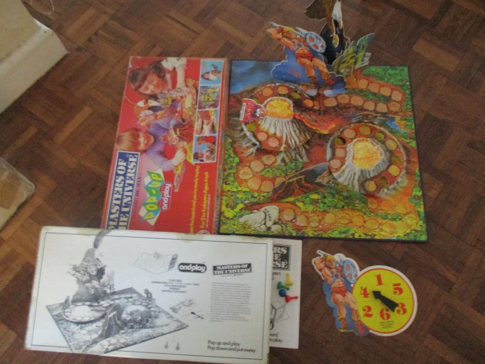 VINTAGE 1982 MATTEL MOTU MASTERS OF THE UNIVERSE HE-MAN POP-UP & PLAY BOARD GAME - Image 2 of 4