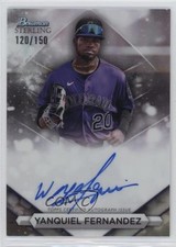 2023 Bowman Sterling Prospect Refractor /150 Yanquiel Fernandez #PA-YF Auto 0a6