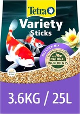 Tetra Pond Variety Sticks 25 Litre Bag Floating Fish Food