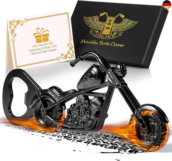 Geburtstagsgeschenk FüR Ihn Papa, Chopper Motorrad Bier FlaschenöFfner, Vatertag-image