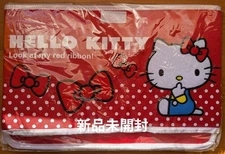 Hello Kitty Storage Box Used Unused White Stains 37x24x22cm