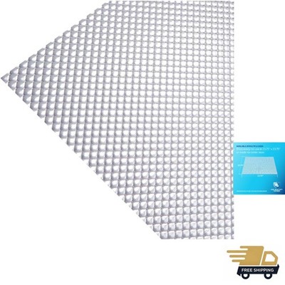 Durable 0.125'' Thick Diffuser Panels - 8 Pack of Ceiling Light Covers for Home