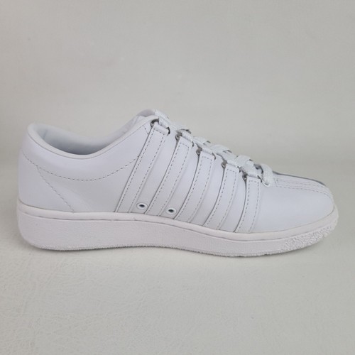 🚨 K-Swiss Classic Luxury Edition 9001100 Women's Low Shoes Leather White Size 8 - Picture 3 of 9