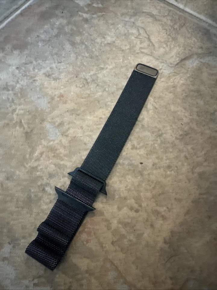 Apple Watch Milanese Loop 44 mm (42/45/49) genuino OEM grafito negro pizarra Foto 2 de 4