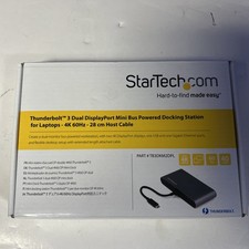 StarTech TB3DKM2DPL Thunderbolt 3 Dual DisplayPort Mini Bus Docking Station