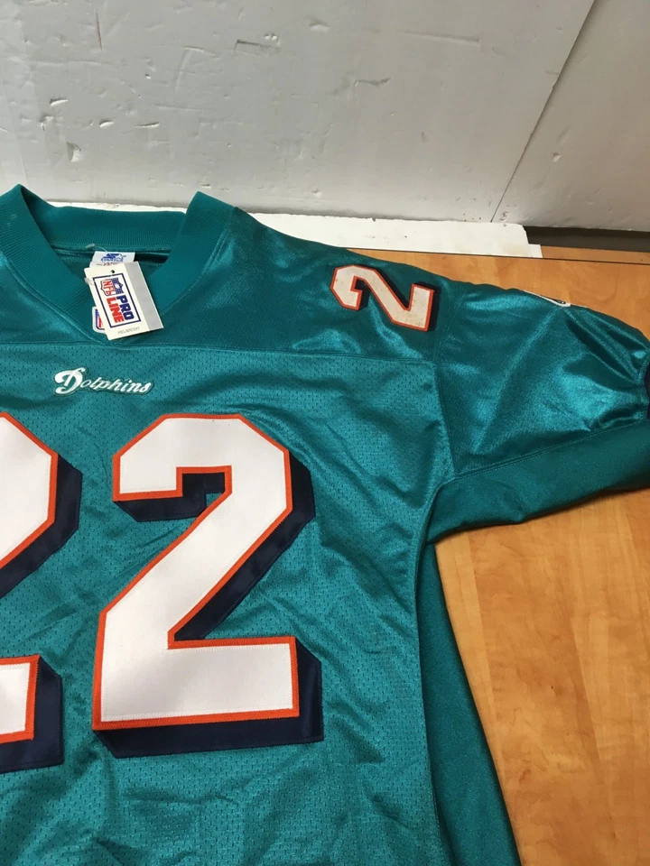 Camiseta de los Miami Dolphins Shawn Wooden 22 NFL Proline Starter Talla 52 Firmada LEER Foto 3 de 4