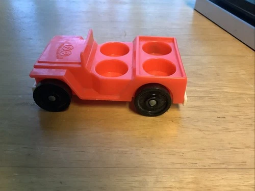 A-frame Car Red 4 Seat #990 Vintage Fisher Price Little People