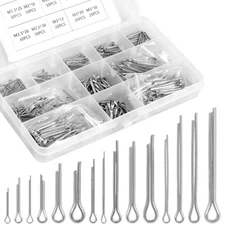 420pcs Stainless Steel Cotter Pin Split Pins Assortment Kit Straight Hairpin
