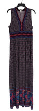 Wisp Size 10 Boho Maxi Dress Sleeveless Multicolor Bohemian Casual Polyester