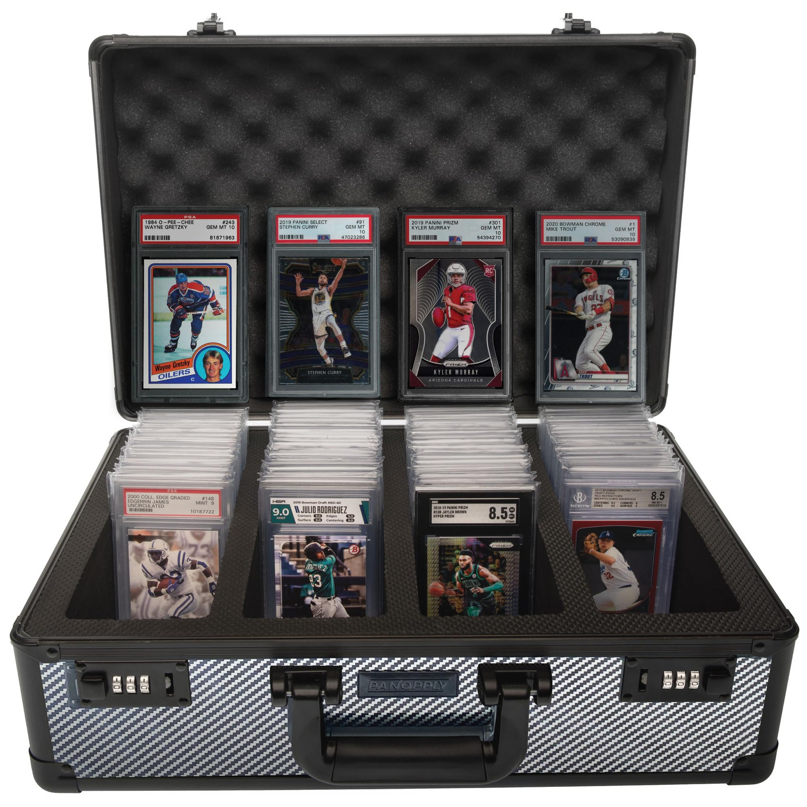 SLAB ARMOR 160+ 4 Row Psa Graded Card Storage Box Graded Card Case Psa Slab C...