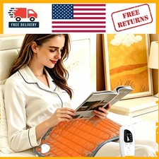 Super Soft Flannel Electric Heating Pad - 6 Heat Levels, Auto Shut Off Feature