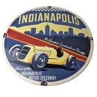 Vintage Indianapolis Speedway Sign - Porcelain Motor Racing Automobilia Sign