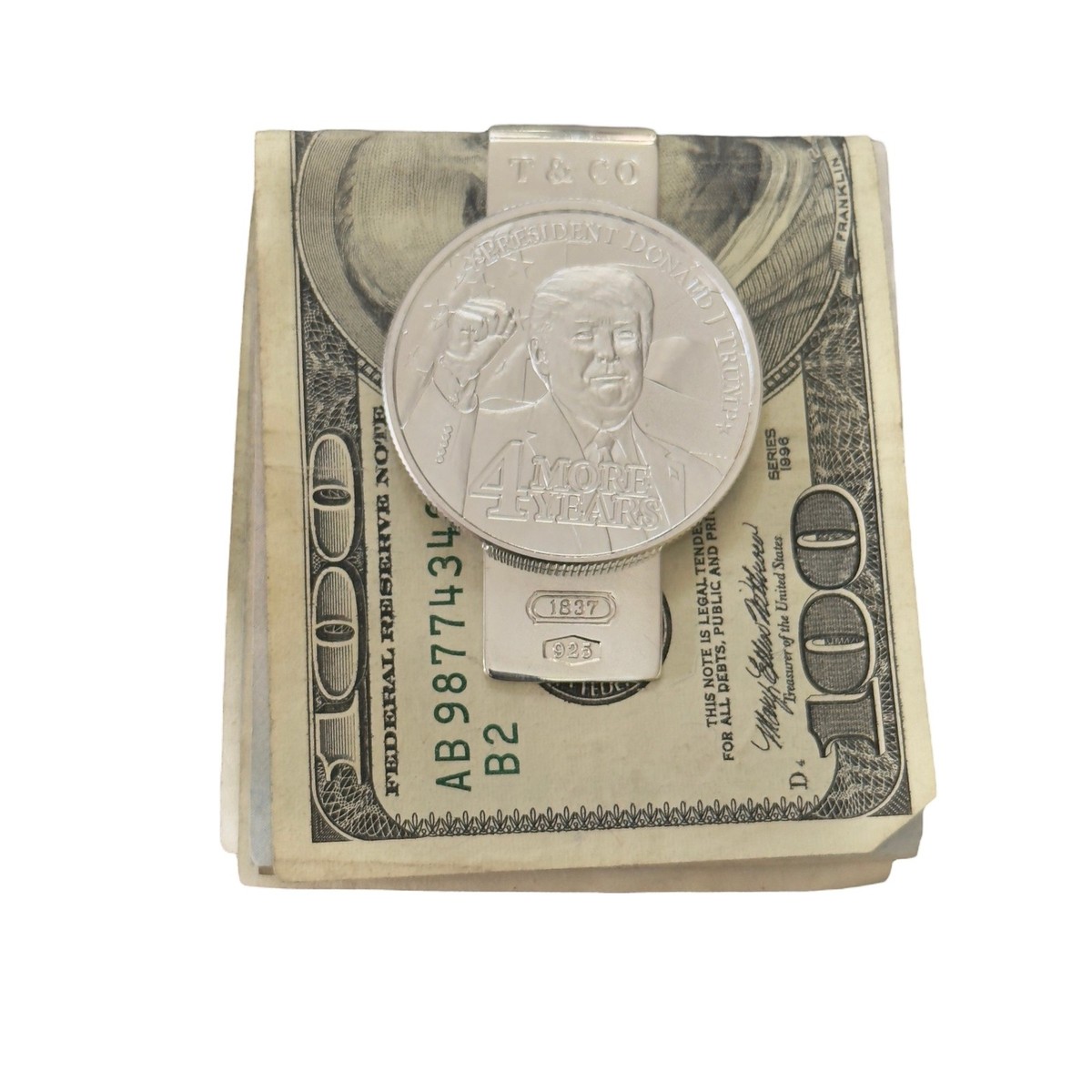 Tiffany & Co Trump Money Clip Sterling Silver Estate TIF906 | eBay
