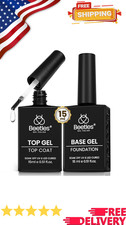 Beetles No Wipe Gel Top Coat and Base Coat Set for Gel Nail Polish - 2Pcs 15ml S