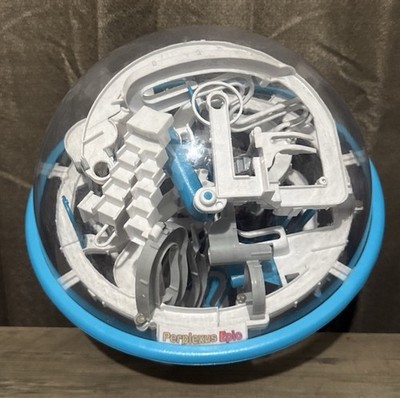 Perplexus Epic Toy Maze Ball Brain Teaser 3D Gravity Puzzle Mind Blue 8'' Sphere