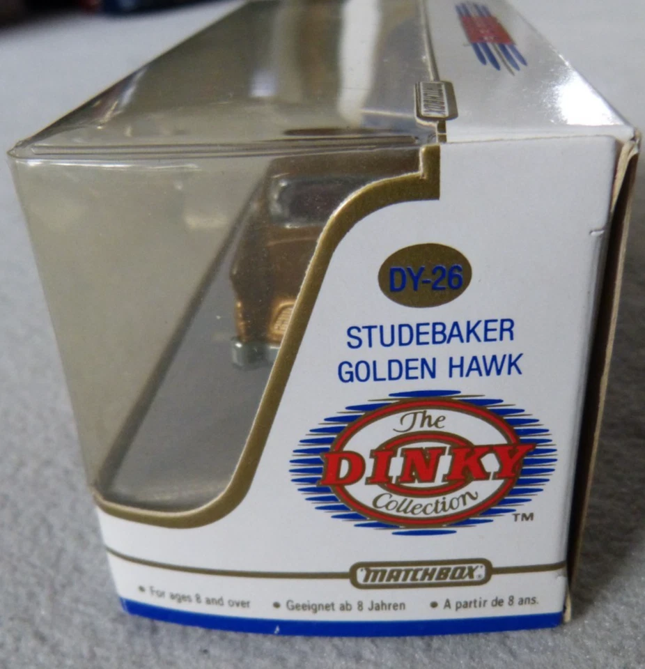 Matchbox Modell DY 26 Dinky Studebaker Golden Hawk 1 : 43 mit Box OVP Gold - Bild 4 von 4