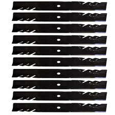 Set of (10) Interchangeable Toothed 18" x 5/8" Mulching Blades Various Fits