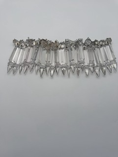 Lot 21 Clear Crystal Prisms Chandelier Lustre Lamp Parts Spears White Nice Lot