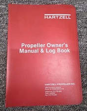 New Surplus Hartzell Propeller Owner's Manual & Log Book, p/n 139