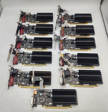 LOT OF 11 XFX AMD Radeon HD 6450 1GB DDR3 Low Profile PCIe HDMI/DVI Mixed Mode