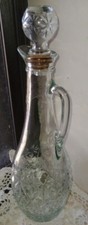 Clear Wine Bottle W/Handle And Lid