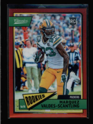 MARQUEZ VALDES-SCANTLING 2018 PANINI HONORS #317 CHROME RED ROOKIE #10/15 AZ7225