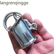 Stainless Steel Male Chastity Device Puncture Cage Men Metal Piercing Hook CC167