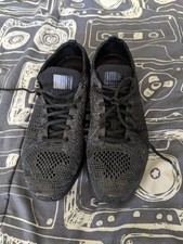 nike flyknit racer black white size 6