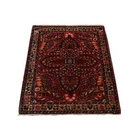 2'x2'6" Red Mat Antique Zoroastrian Sarouk Hand Knotted Oriental Rug R78187
