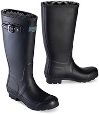 Pendleton Women's Classic Tall Slip-Resistant Rain Boot, Black, Size 9